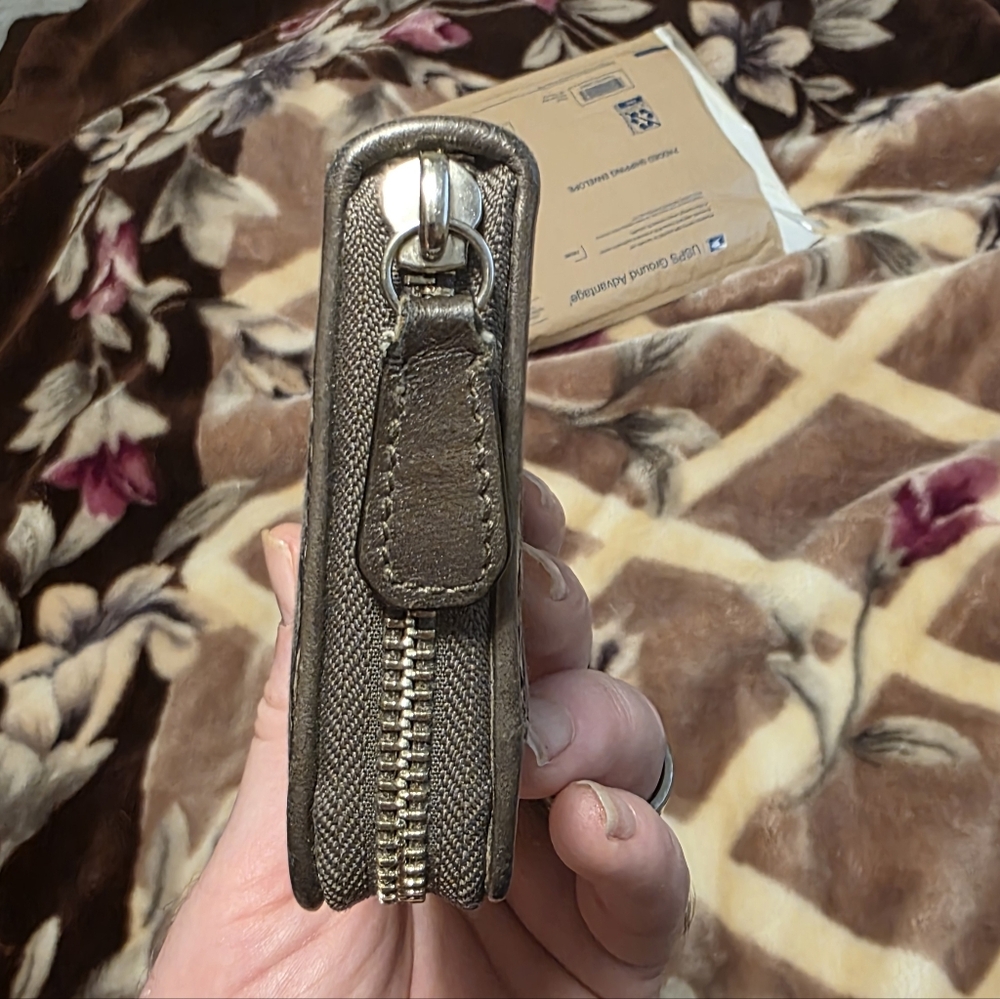 Coach Gray Snake Pattern Wallet - image 8